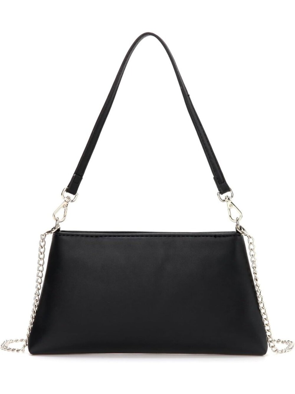 〽️Women's Black PU Leather Evening Party Wedding Prom Clutch Purse Shoulder Bags